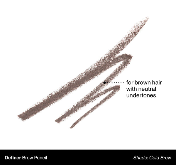 Morphe, Definer Dual-Ended Brow Pencil & Spoolie | Cold Brew