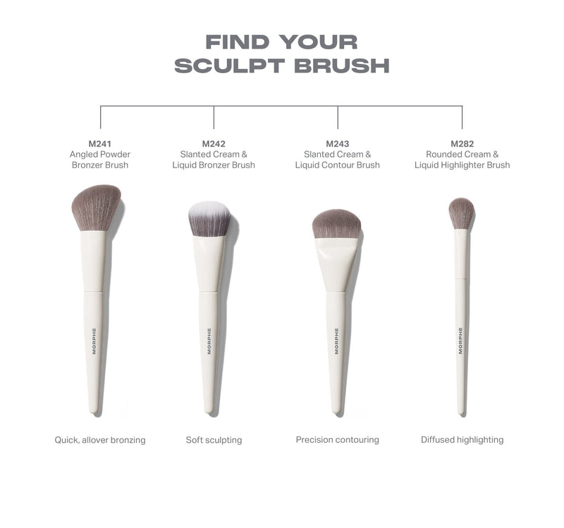 M242 Slanted Cream & Liquid Bronzer Brush - Image 5