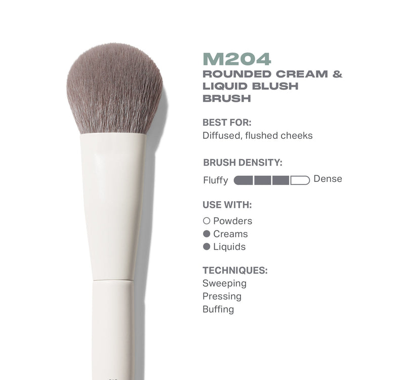 M204 Rounded Cream & Liquid Blush Brush - Image 3