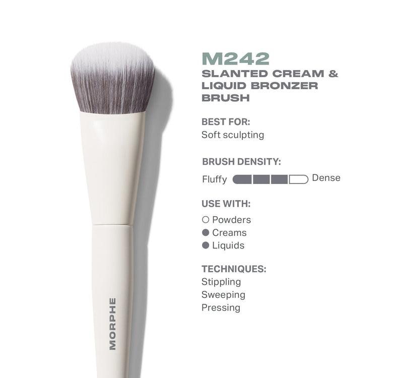 M242 Slanted Cream & Liquid Bronzer Brush - Image 3