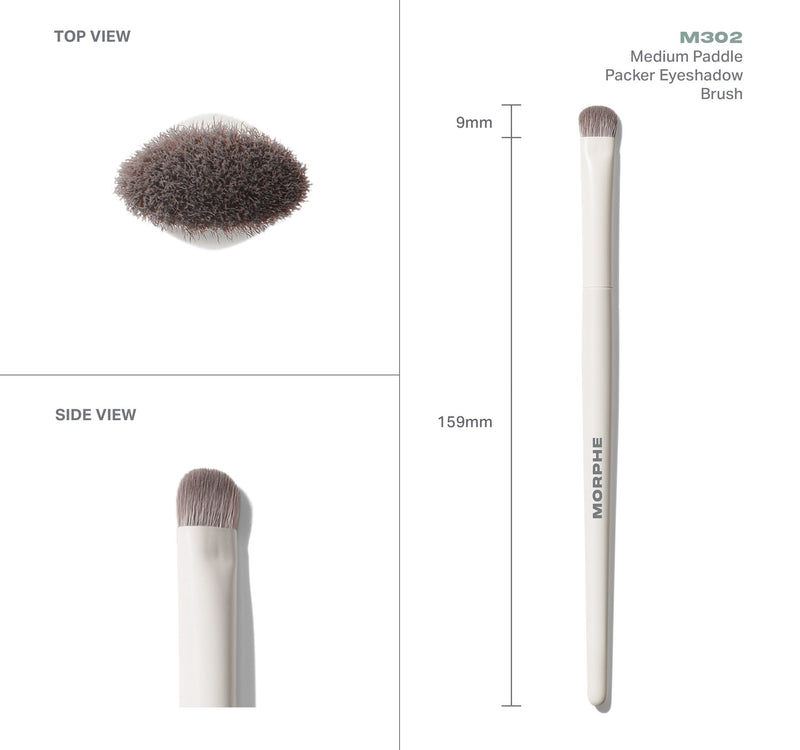 M302 Medium Paddle Packer Eyeshadow Brush - Image 4