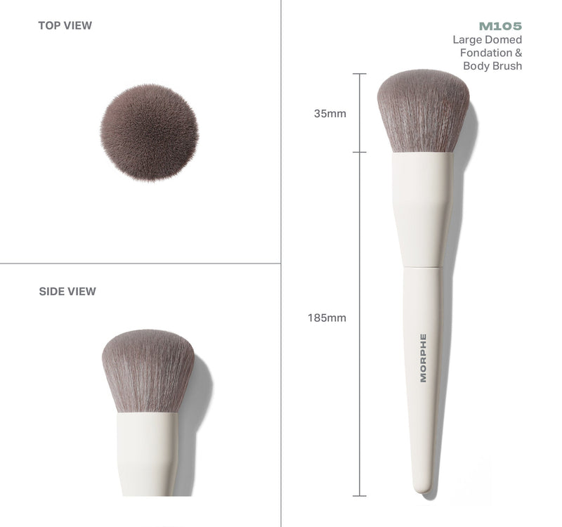 M105 Large Domed Foundation & Body Brush - Image 3