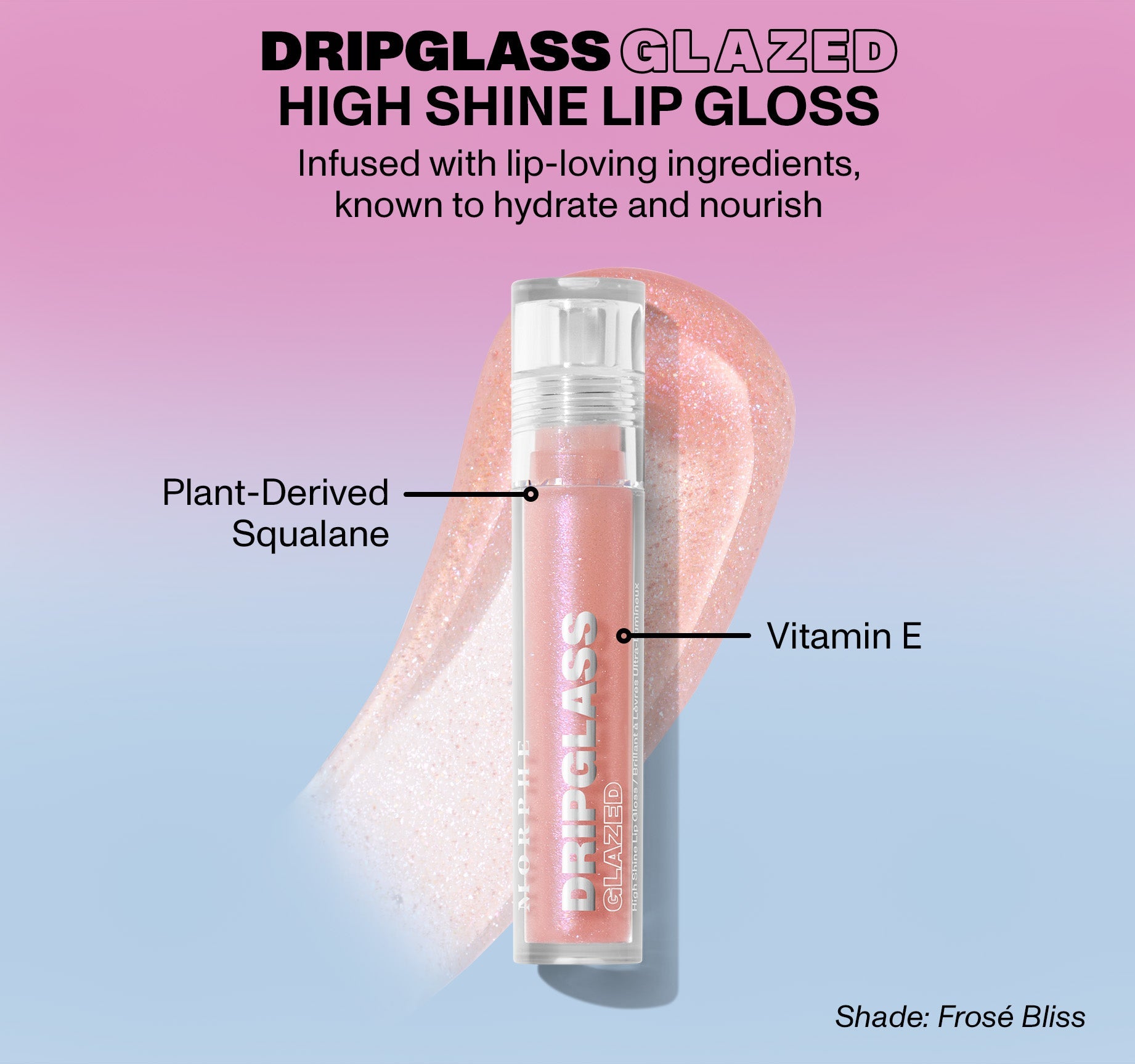 Morphe, Aurascape Dripglass Glazed Pearlized Lip Gloss