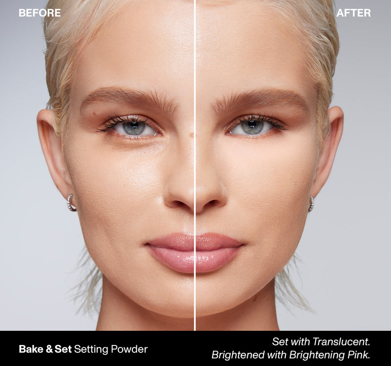 Bake & Set Soft Focus Setting Powder - Brightening Pink - Image 3