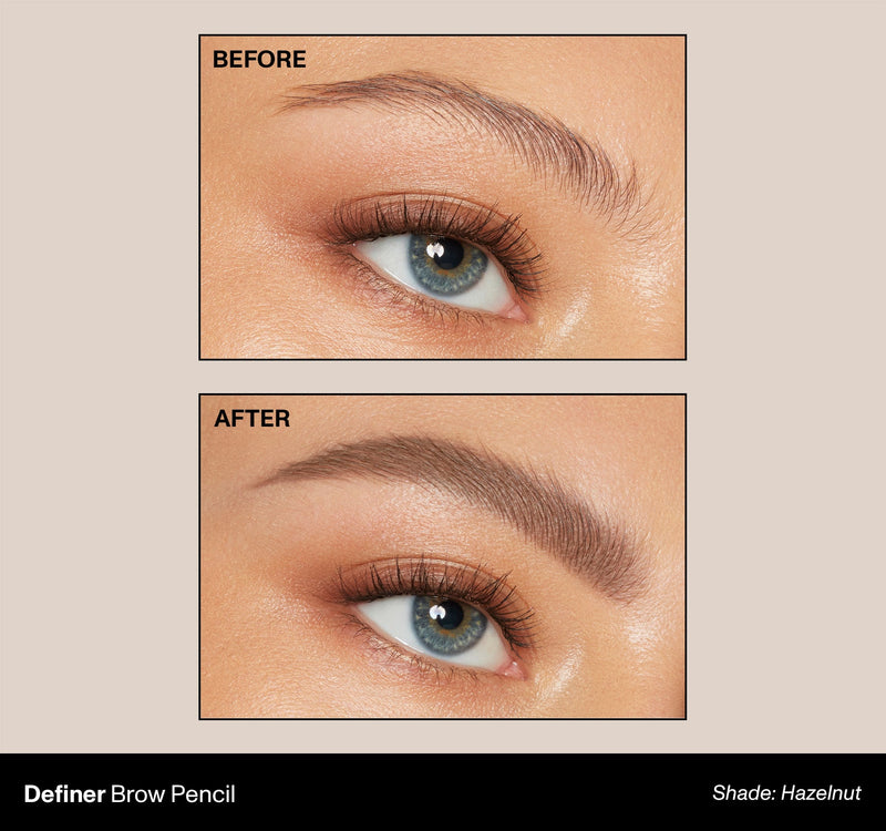 Definer Dual-Ended Brow Pencil & Spoolie - Hazelnut - Image 5