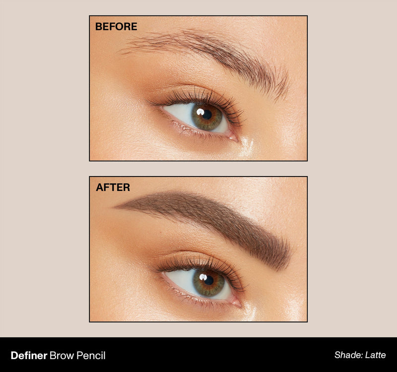 Definer Dual-Ended Brow Pencil & Spoolie - Latte - Image 5