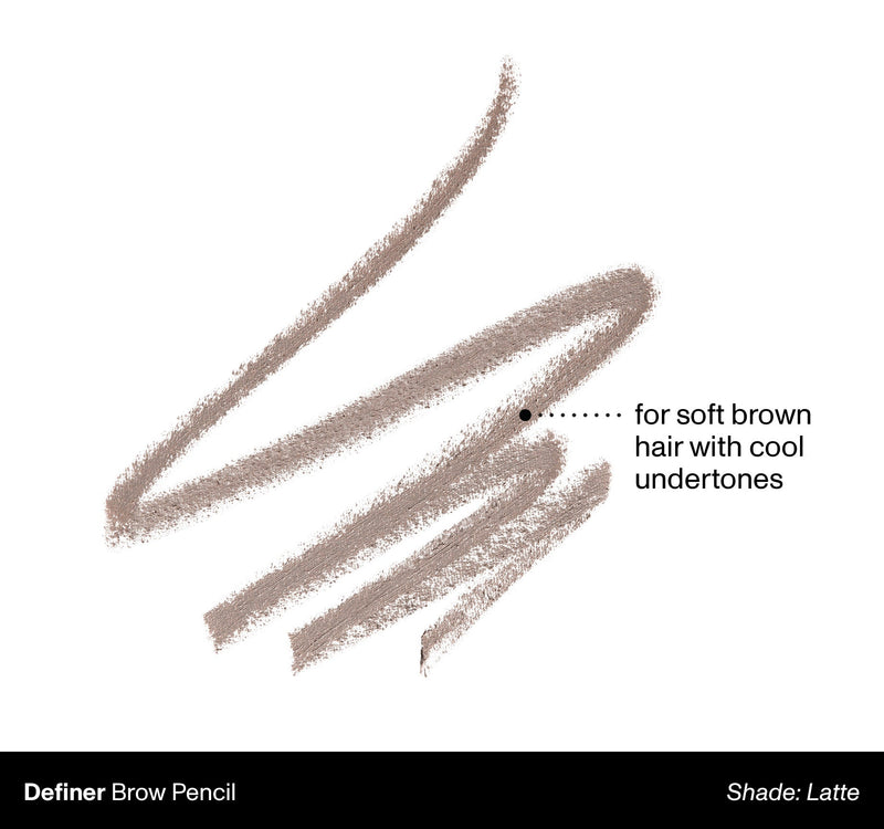 Definer Dual-Ended Brow Pencil & Spoolie - Latte - Image 2