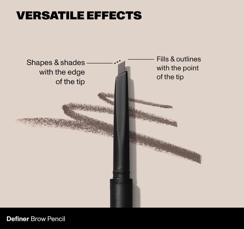 Definer Dual-Ended Brow Pencil & Spoolie - Chocolate Mousse - Image 4