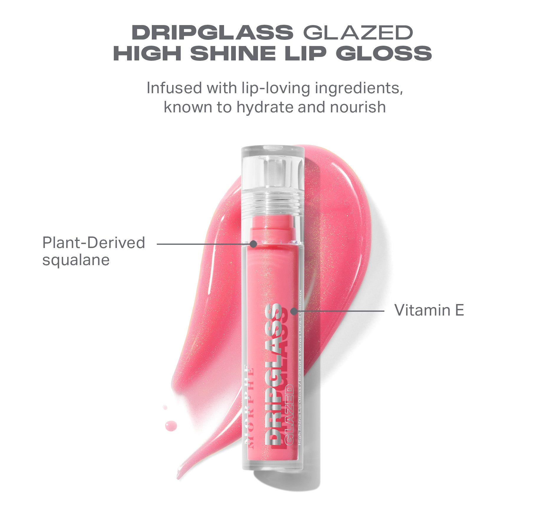 Dripglass Glazed High Shine Lip Gloss - Nude Gleam - Image 7