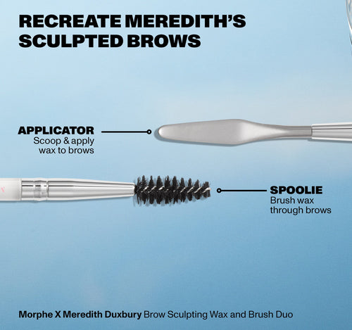 Morphe X Meredith Duxbury Brow Sculpting Wax And Brush Duo, view larger image-view-7