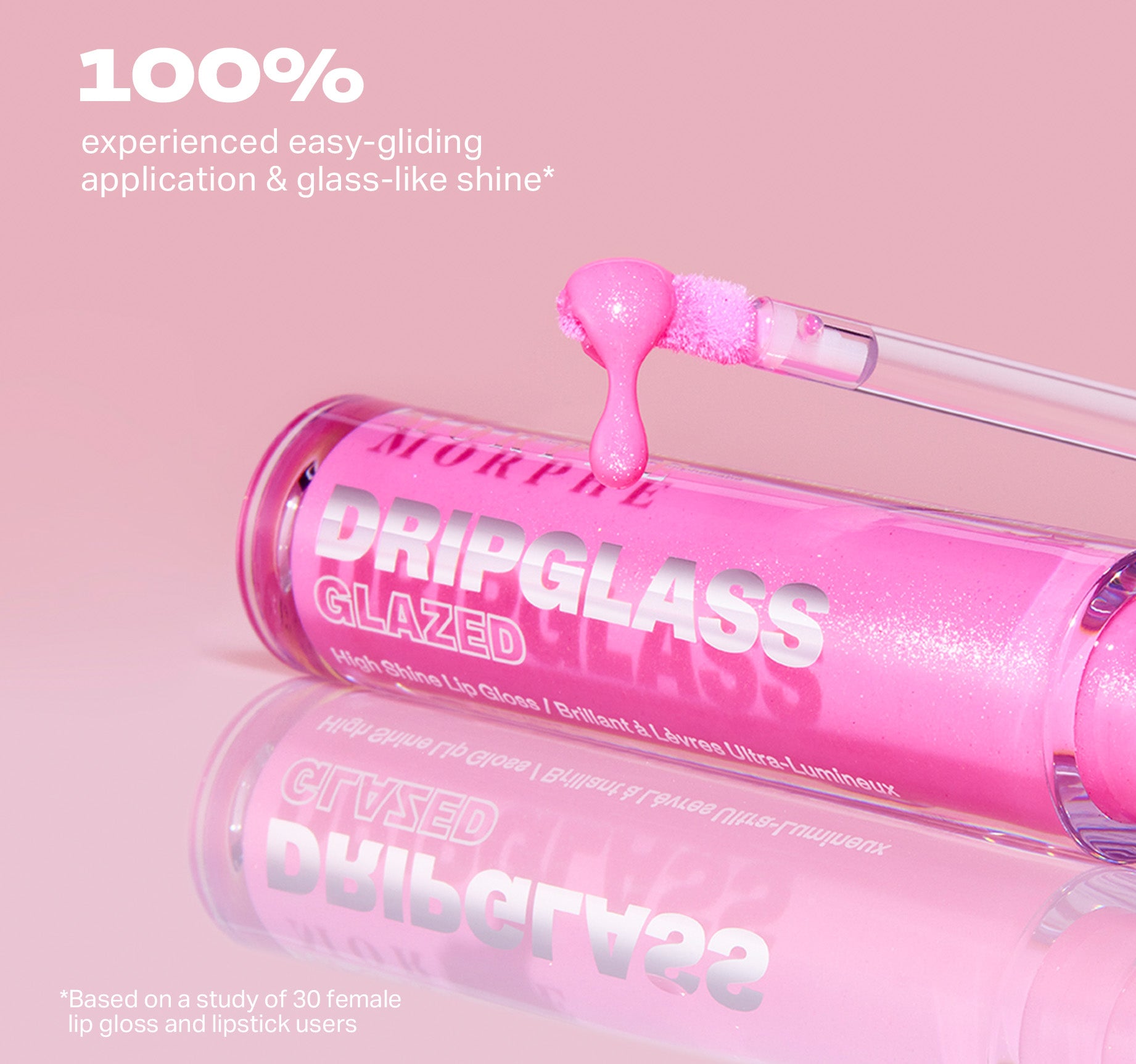 Dripglass Glazed High Shine Lip Gloss - Peach Prism - Image 6