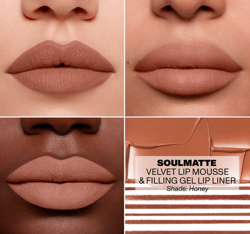 Soulmatte Velvet Lip Mousse - Honey, view larger image-view-4